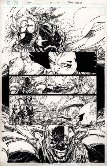Image of Xmen Original Art by Brett Booth & Adelso Corona 