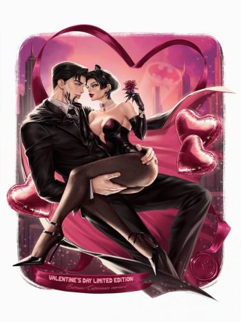 Image of VALENTINE’S DAY: Batman-Catwoman variant Limited Edition art print