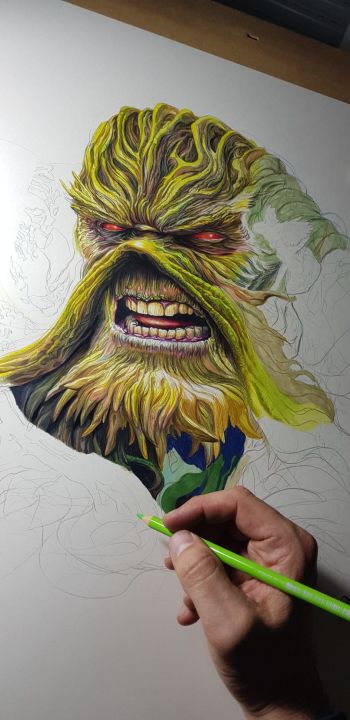 Image of Swamp thing in process