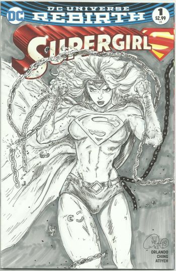 Image of SKETCHCOVER - Supergirl 2025