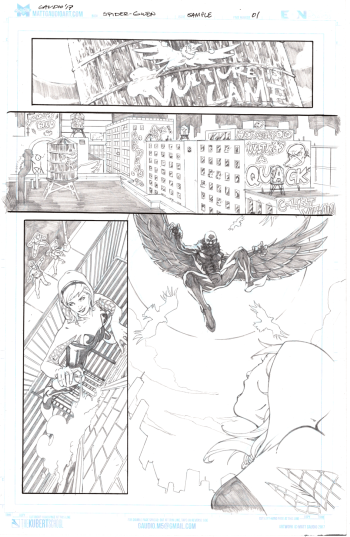 Image of Spider-Gwen vs Vulture (1/4)