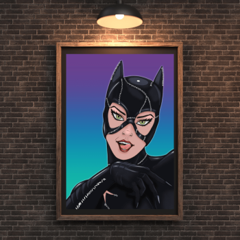 Image of Catwoman print