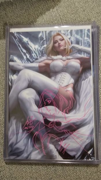 Image of Emma Frost remarque by Artgerm