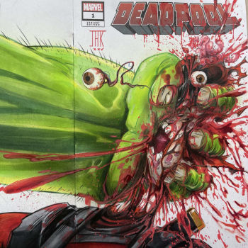 Image of Hulk smash Deadpool - By JAK