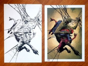 Image of Lizard vs Spiderman by Jae Lee