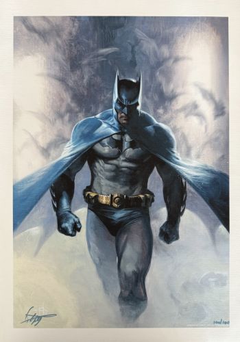 Image of Batman TEC 1000 Canvas Litho Signed and Ed by Gabriele Dell‘Otto