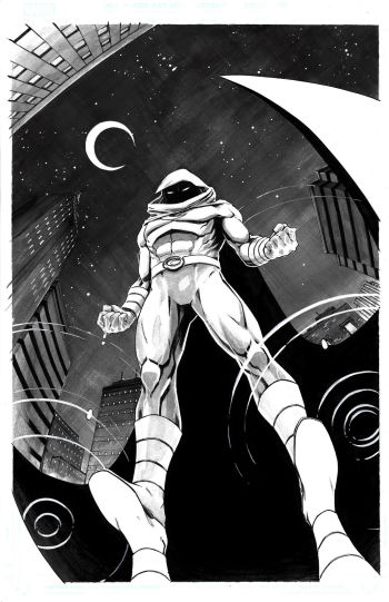 Image of MOON KNIGHT: BLACK WHITE & BLOOD COVER