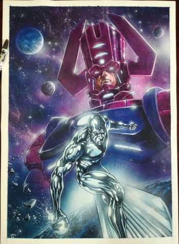 Image of Silver Surfer vs Galactus