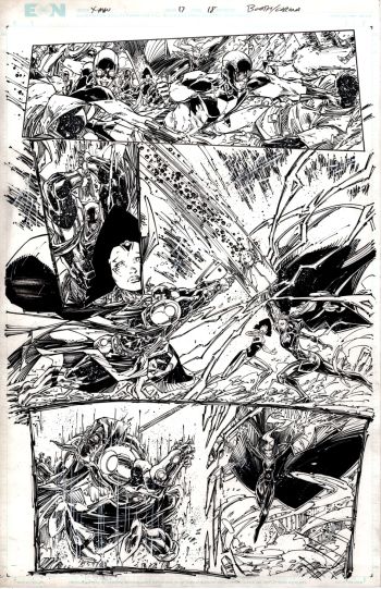 Image of Xmen #17 Pg #18 Original Art by Brett Booth & Adelso Corona!!