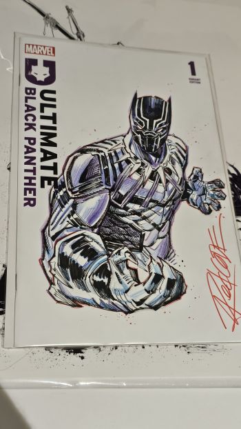 Image of Black Panther sketch cover by Redcode