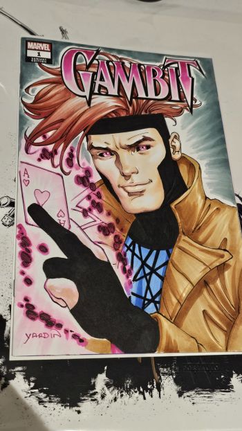 Image of Gambit sketch cover by David Yardin