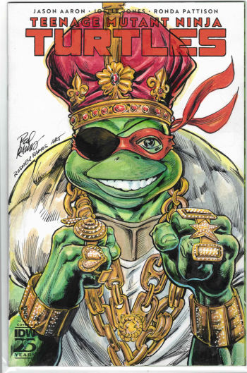Image of Rodney Ramos TMNT sketch - Hip Hop Slick Rick homage