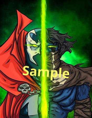 Image of Spawn & Soul Reavers Raziel 11x14 Matte Print