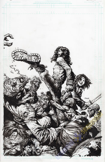 Image of Walking Dead Deluxe #94 Cover by David Finch