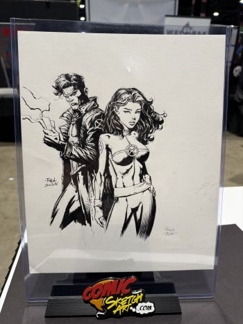 Image of Rogue and Gambit by David Finch