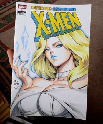Image of EMMA FROST blank cover by Lictoria