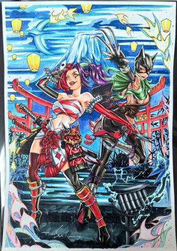 Image of Harley Quinn & Catwoman Batman Ninja