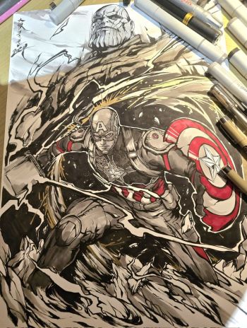 Image of Captain America Commission