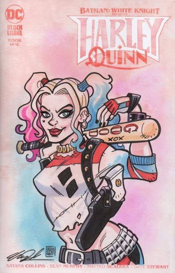 Image of Harley Quinn sketch cover by Tim Shinn