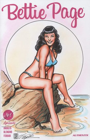 Image of Bettie Page sketch cover by Tim Shinn