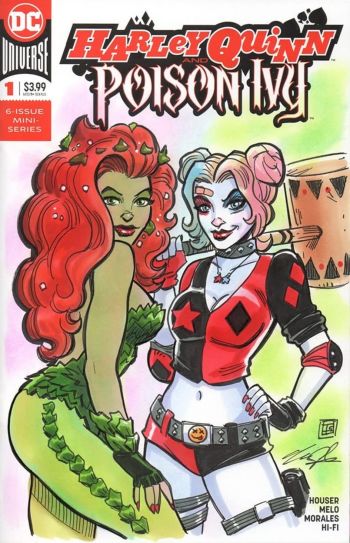 Image of Harley and Ivy sketch cover by Tim Shinn