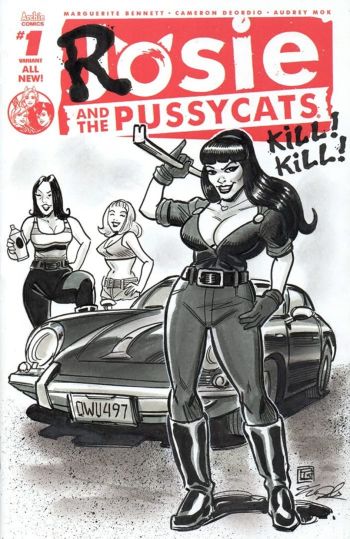 Image of Faster Pussycat sketch cover by Tim Shinn