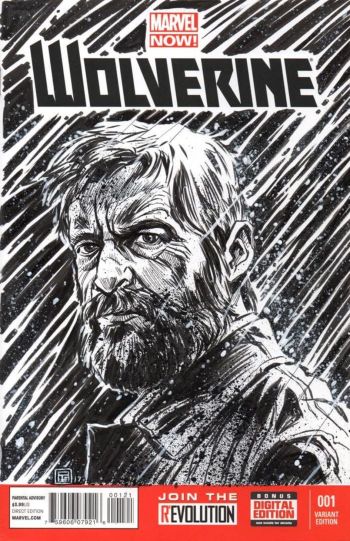 Image of Wolverine sketch cover by Tim Shinn