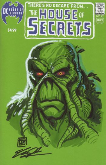 Image of Swamp Thing sketch cover by Tim Shinn