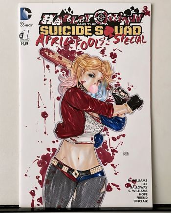 Image of Harley Quinn Blank Cover – Original Art