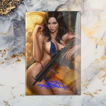 Image of (Signed) Gun Honey: Collision Course #1 Ariel Diaz Art Exclusive Virgin Variant