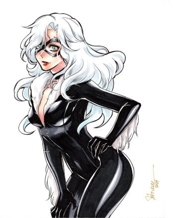 Image of Black Cat.1 9x12