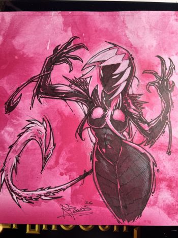 Image of Gwenom 12x12 original art