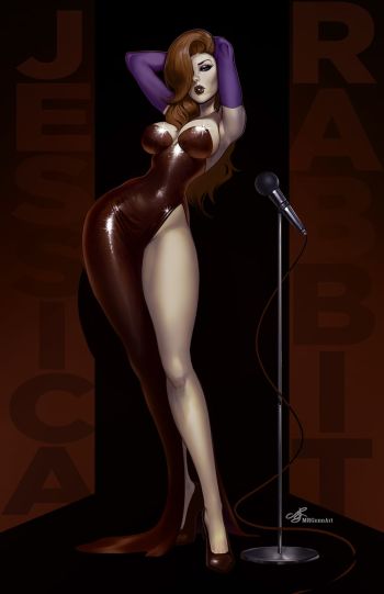 Image of Jessica Rabbit Art by M. R. Gunn