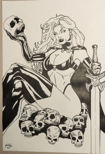Image of Lady Death – Original Art