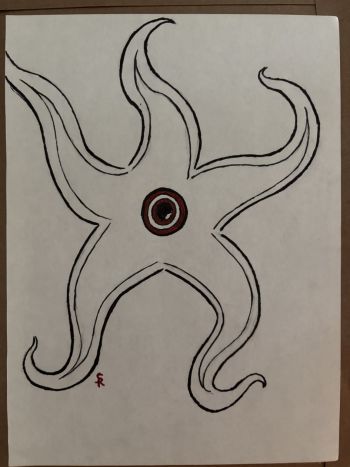 Image of Starro Illustration (8x11 in) by R.S.