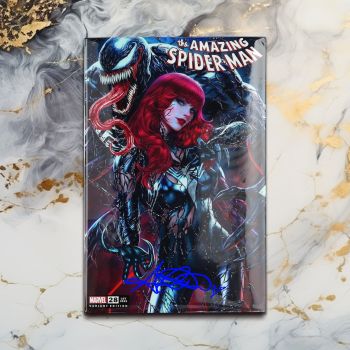 Image of (Signed) The Amazing Spider-Man #28 Ariel Diaz Exclusive Trade Dress Variant