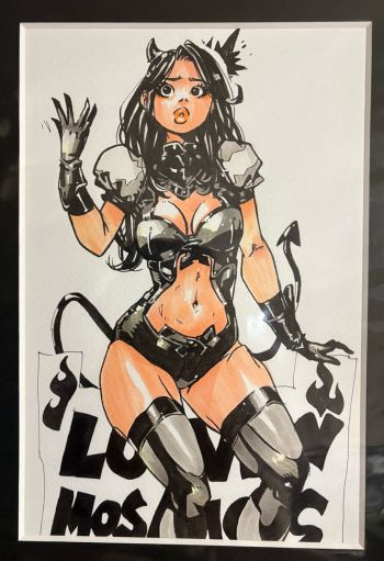 Image of Devil Girl Pin-Up Art