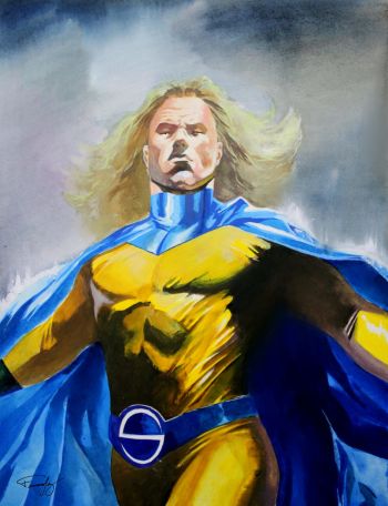 Image of The Sentry Acrylic Illustration