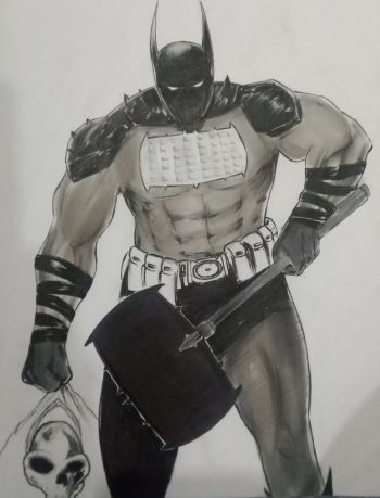Image of Batman Ink Illustration