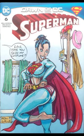 Image of Superman Sketch Cover by Mike LaPeruta