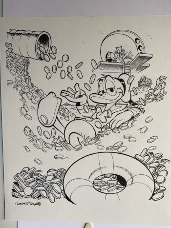Image of Scrooge McDuck and Donald Duck Cover Art by Paco RodrÃguez