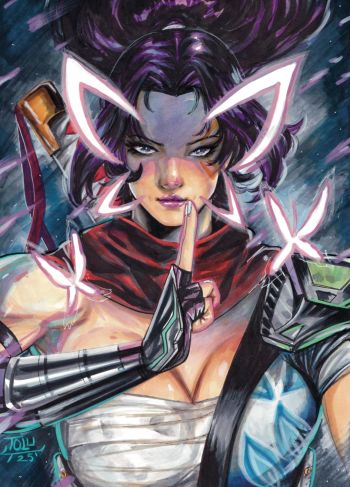 Image of Marvel Rivals Psylocke 8x11 Art