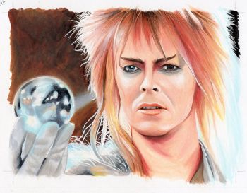 Image of David Bowie as Jareth from the fantasy film classic Labyrinth