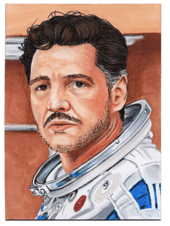 Image of Pedro Pascal, Mr. Fantastic Sketch Card