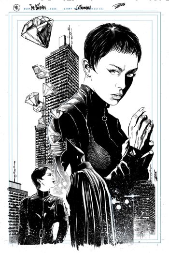 Image of Catwoman Original Comic Art