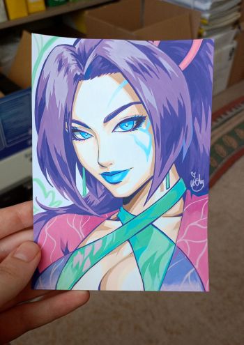Image of Summer PSYLOCKE Marvel Rivals sketch