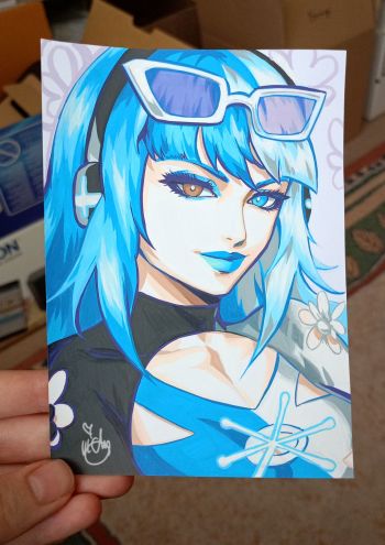 Image of Summer LUNA SNOW Marvel Rivals sketch