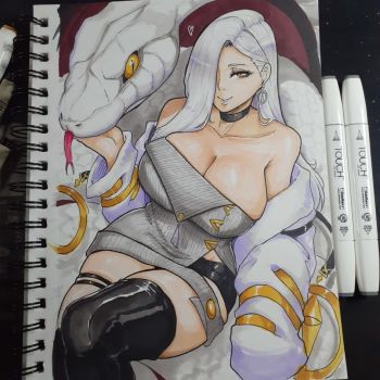 Image of Omi-San/ Mrs.Snake Illustration