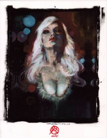 Image of BLACK CAT fine art giclee print by Mark Beachum.