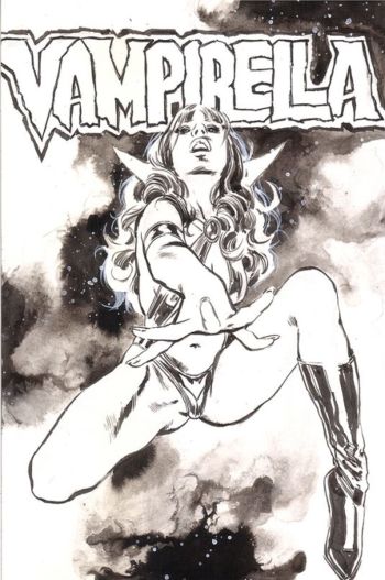 Image of Vampirella Ink Illustration